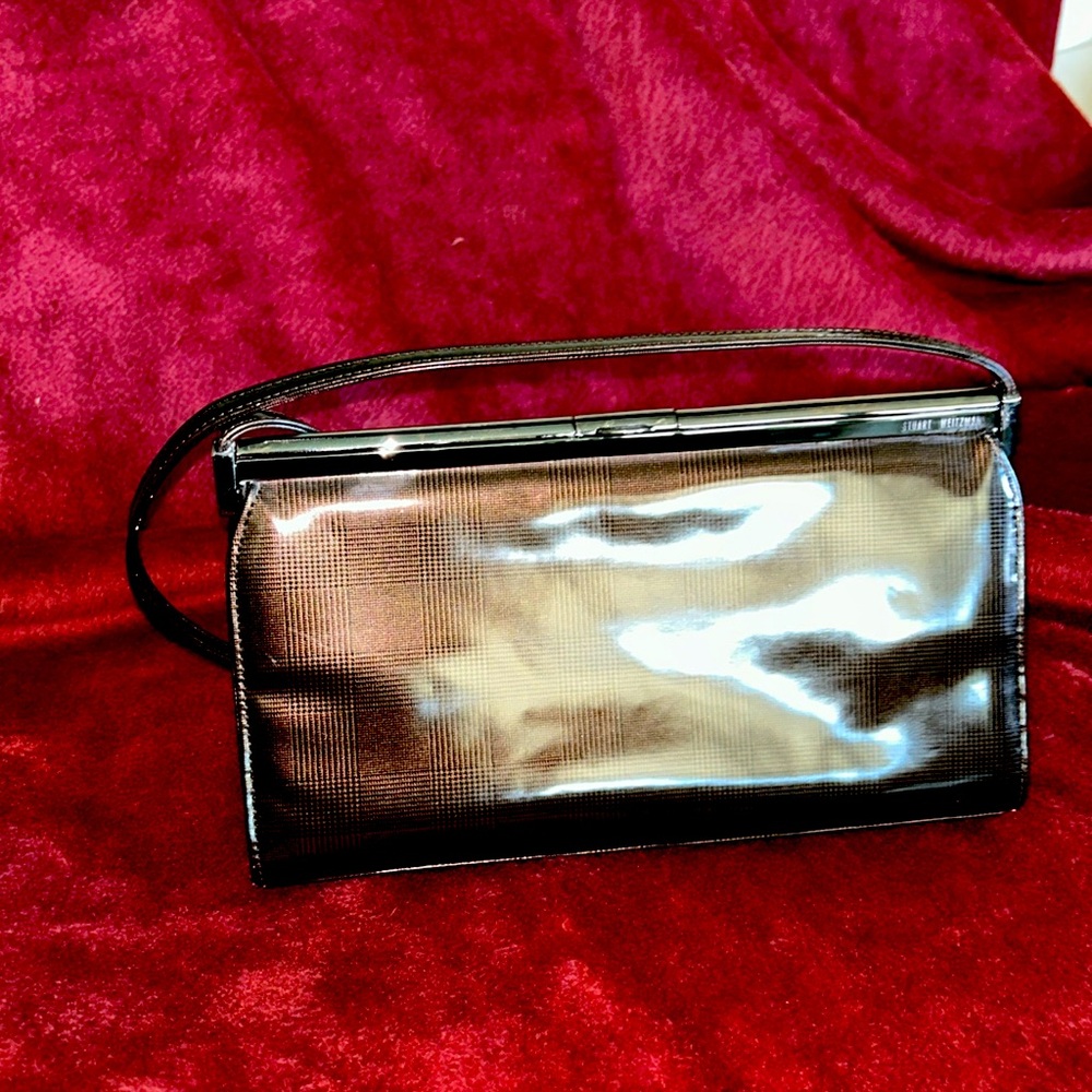 STUART WEITZMAN  made Spain brown Patton leather vintage bag